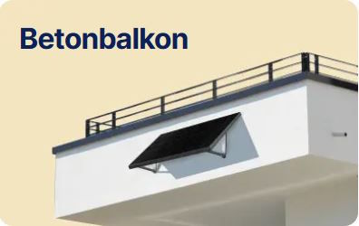 Priwat Balkon Solaranlage für Betonbalkons